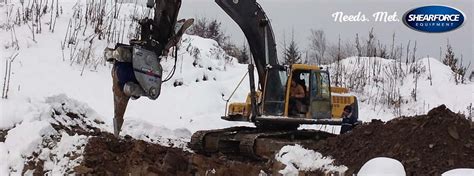 skid steer digging in frozen ground|deep frozen ground excavations.